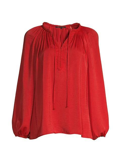 商品Kobi Halperin|Rosa Cotton & Silk Blouse,价格¥2666,第1张图片