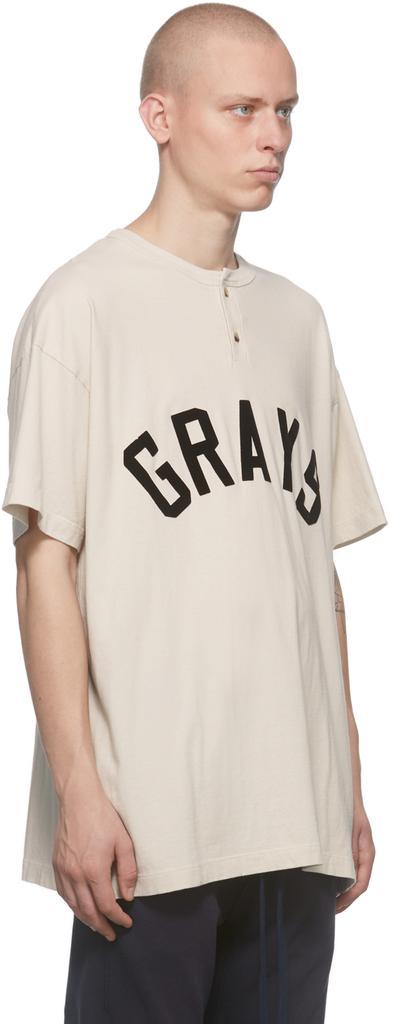 商品Fear of god|Beige 'Grays Henley' T-Shirt,价格¥2314,第4张图片详细描述