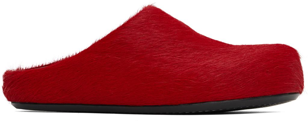 Red Fussbett Sabot Slip-on Loafers image 2