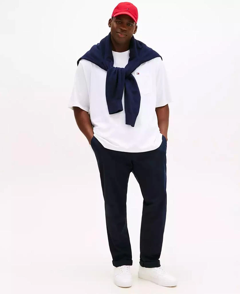 商品Tommy Hilfiger|Men's Big & Tall Tommy Crew Neck Pocket T-Shirt,价格¥216,第4张图片详细描述
