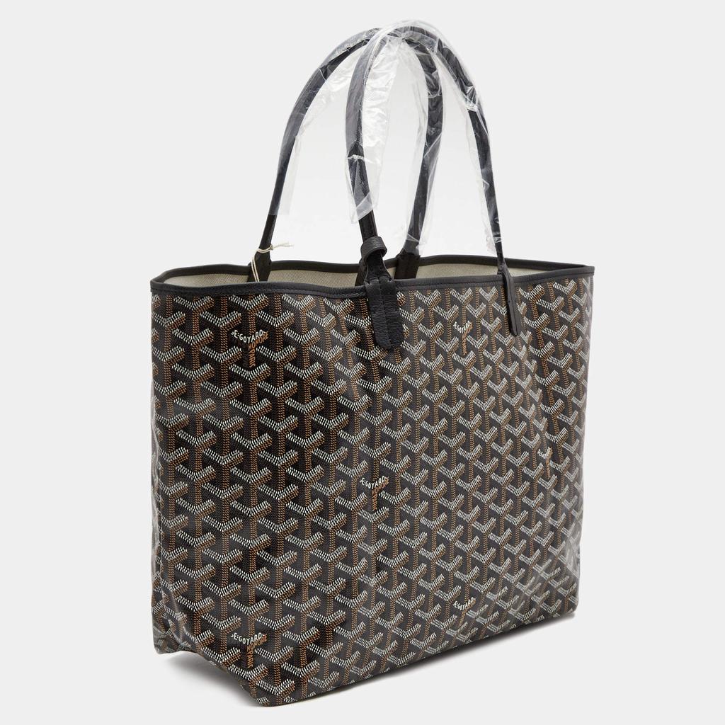 Goyard Black Goyardine Coated Canvas and Leather Saint Louis PM Tote商品第3张图片规格展示