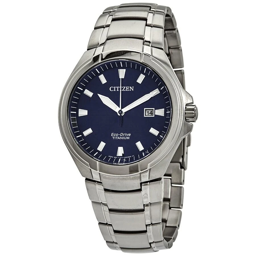 商品Citizen|Paradigm Super Titanium Eco-Drive Blue Dial Men's Watch BM7431-51L,价格¥2084,第1张图片