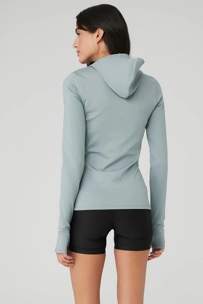 商品Alo|Airlift Winter Warm Hooded Runner - Cosmic Grey,价格¥709,第2张图片详细描述