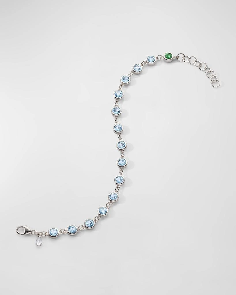 商品Monica Rich Kosann|Sterling Silver Aquamarine Tennis Bracelet,价格¥12319,第1张图片