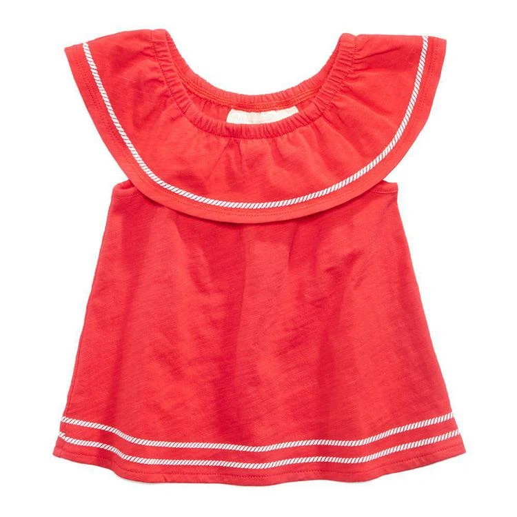 商品First Impressions|Cotton Flounce Ruffle Top, Baby Girls, Created for Macy's,价格¥38,第1张图片