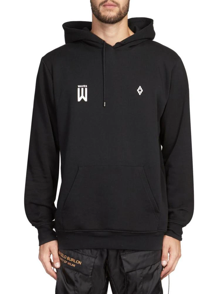 商品Marcelo Burlon|Waves Hooded 卫衣,价格¥1182,第1张图片