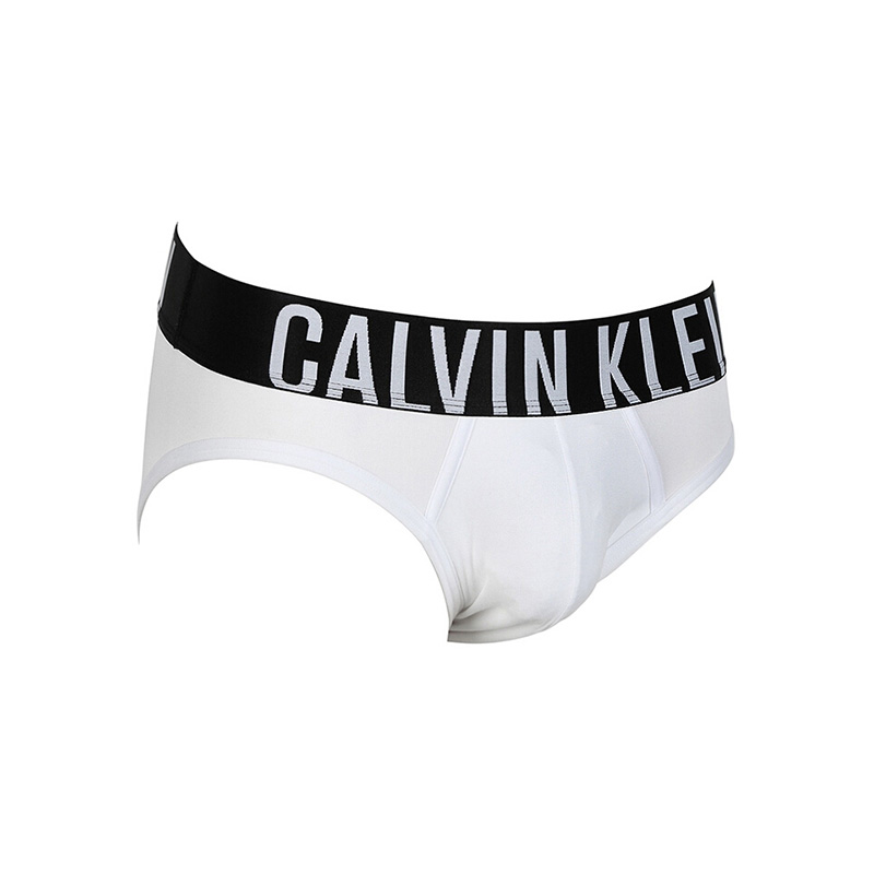 Calvin Klein 卡尔文 克莱恩 白色涤纶腰边加宽男士三角内裤 NB1044-100商品第4张图片规格展示