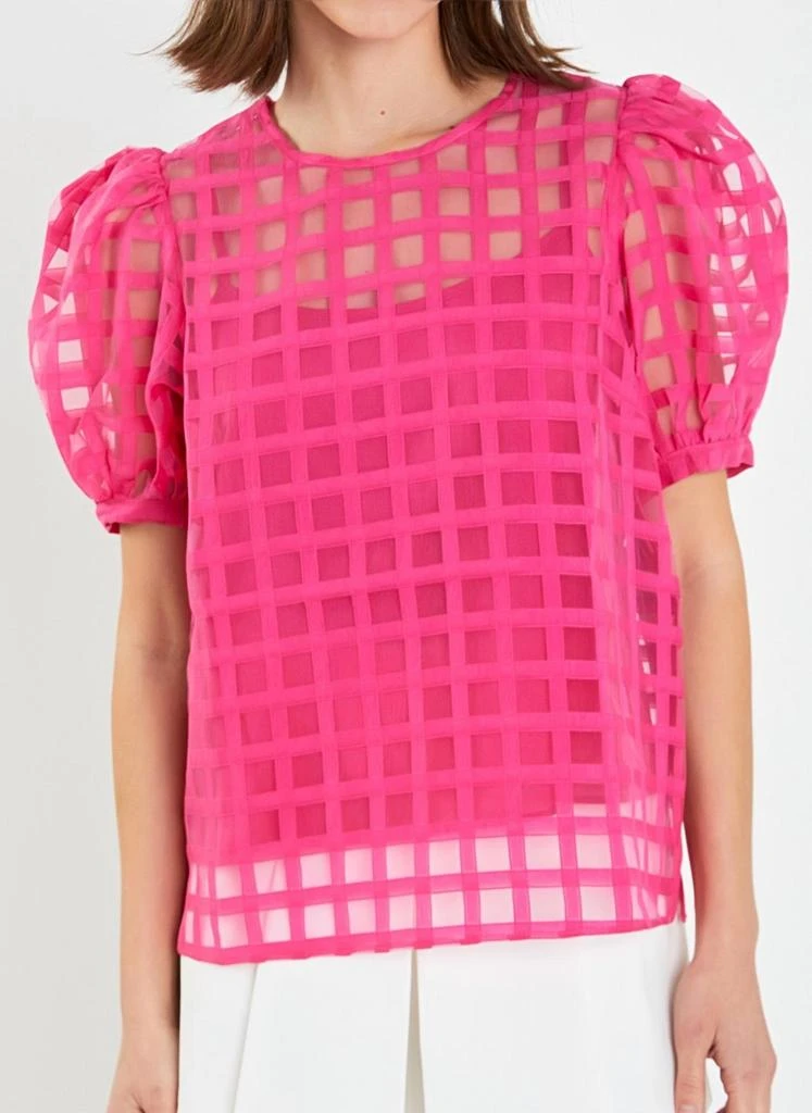 商品English Factory|Off The Grid Top In Hot Pink,价格¥402,第2张图片详细描述