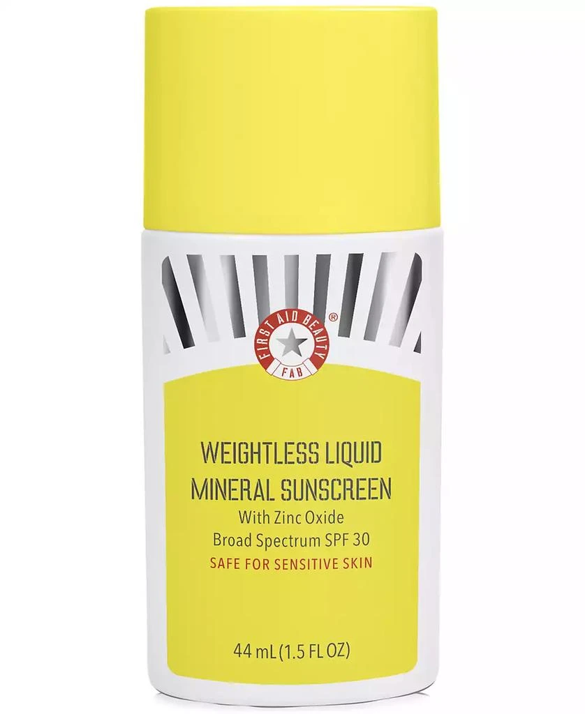 商品First Aid Beauty|Weightless Liquid Mineral Sunscreen SPF 30, 1.5 oz.,价格¥267,第1张图片