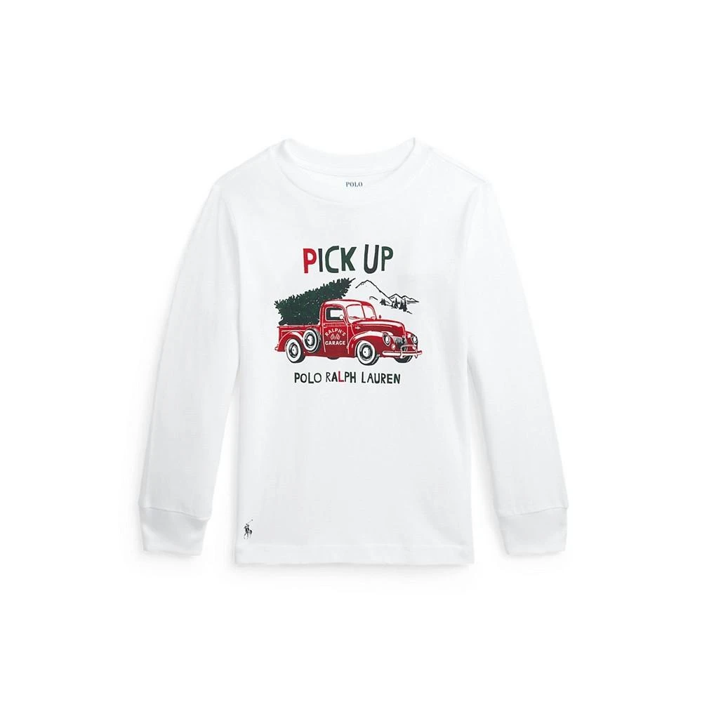 商品Ralph Lauren|Toddler and Little Boys Long-Sleeve Graphic T-shirt,价格¥135,第1张图片