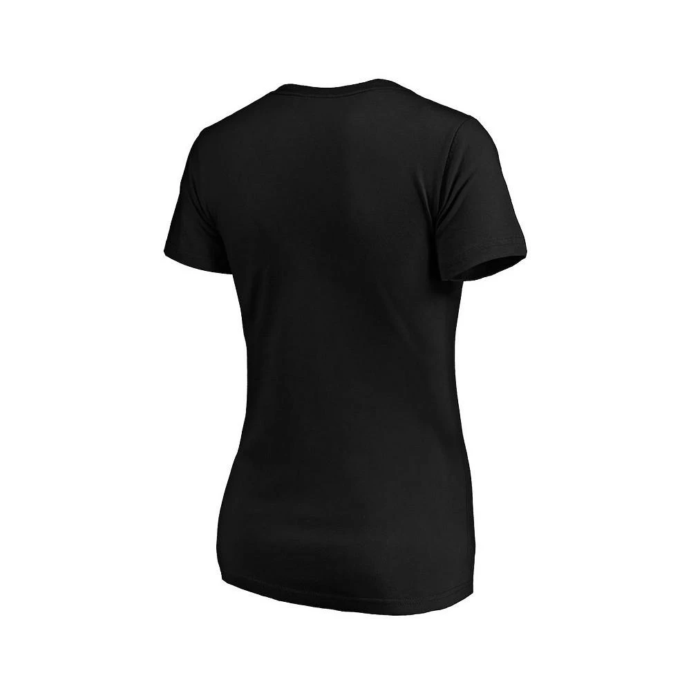 商品Fanatics|Women's Black Pittsburgh Pirates Plus Size Live For It Crossover V-Neck T-shirt,价格¥246,第4张图片详细描述