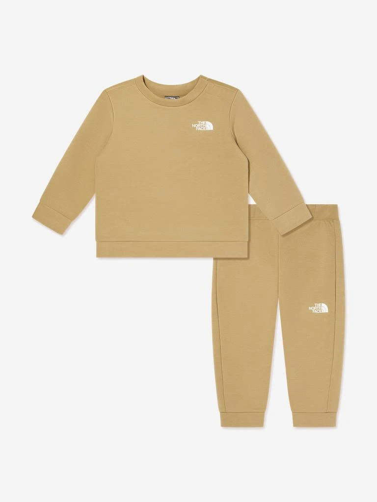 商品The North Face|The North Face Baby Logo Tracksuit in Beige,价格¥178,第1张图片