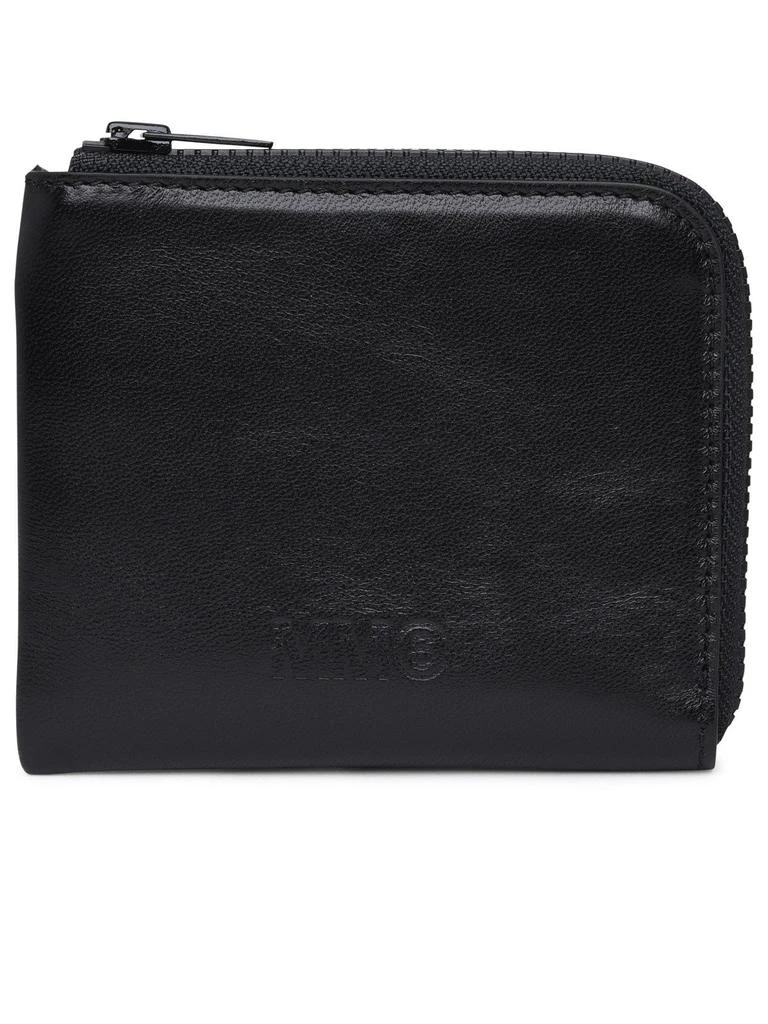 商品MAISON MARGIELA|MM6 Maison Margiela Logo Debossed Zip Around Wallet,价格¥1572,第1张图片