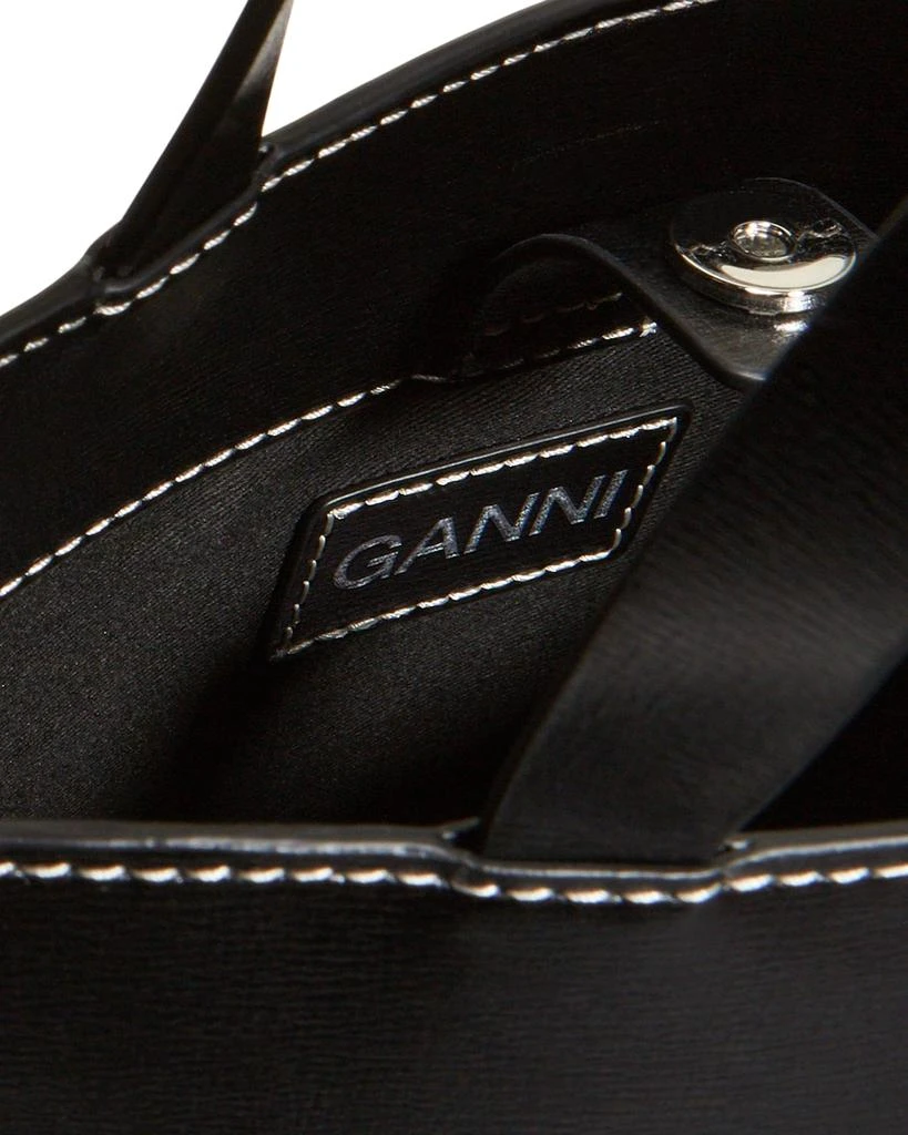 商品Ganni|Banner Recycled Leather Tote Crossbody Bag,价格¥999,第4张图片详细描述