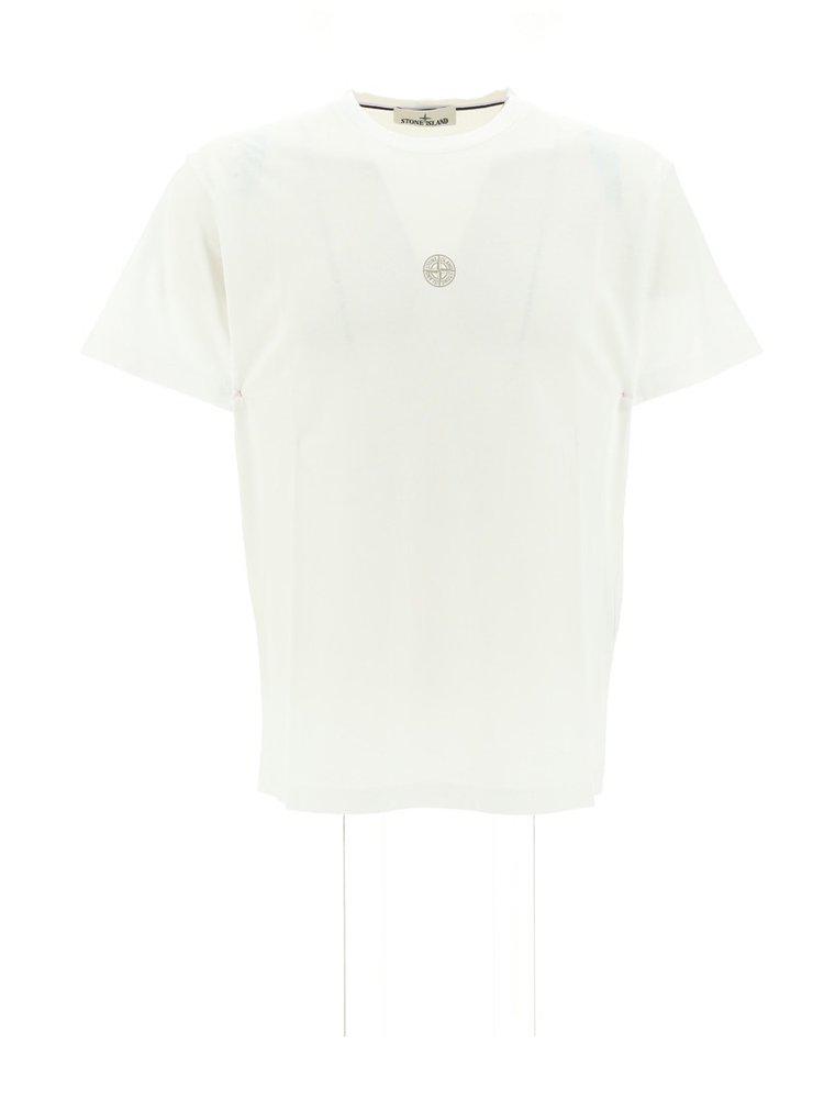 Stone Island Logo Printed String Detailed T-Shirt商品第1张图片规格展示