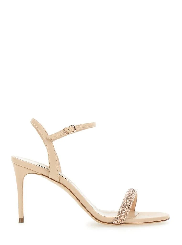 商品CASADEI|'Giulia Stratosphere Minorca' Pink Slingback Sandals With Crystal Embellishments In Leather Woman,价格¥4254,第1张图片