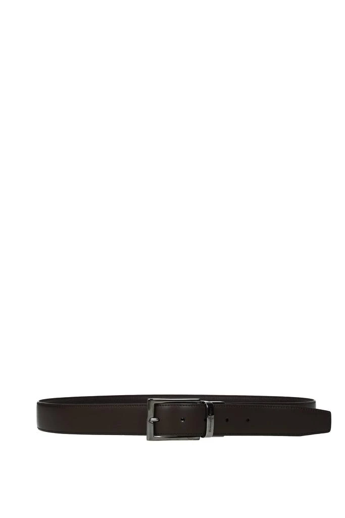 商品Zegna|Regular belts Leather Brown Dark Brown,价格¥911,第2张图片详细描述