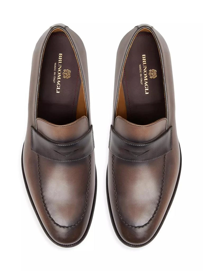 商品Bruno Magli|Arezzo Leather Penny Loafers,价格¥2933,第4张图片详细描述