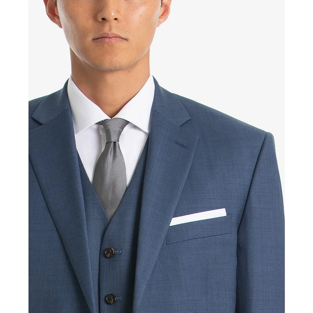 商品Ralph Lauren|Men's UltraFlex Classic-Fit Blue Sharkskin Wool Suit Jacket,价格¥3416,第3张图片详细描述