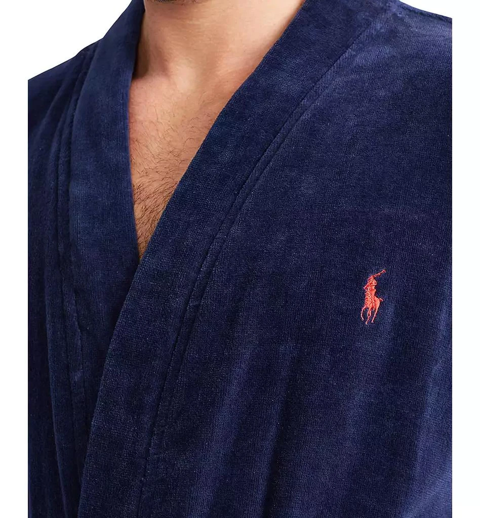 商品Ralph Lauren|Men's Sleepwear Soft Cotton Kimono Velour Robe,价格¥873,第4张图片详细描述