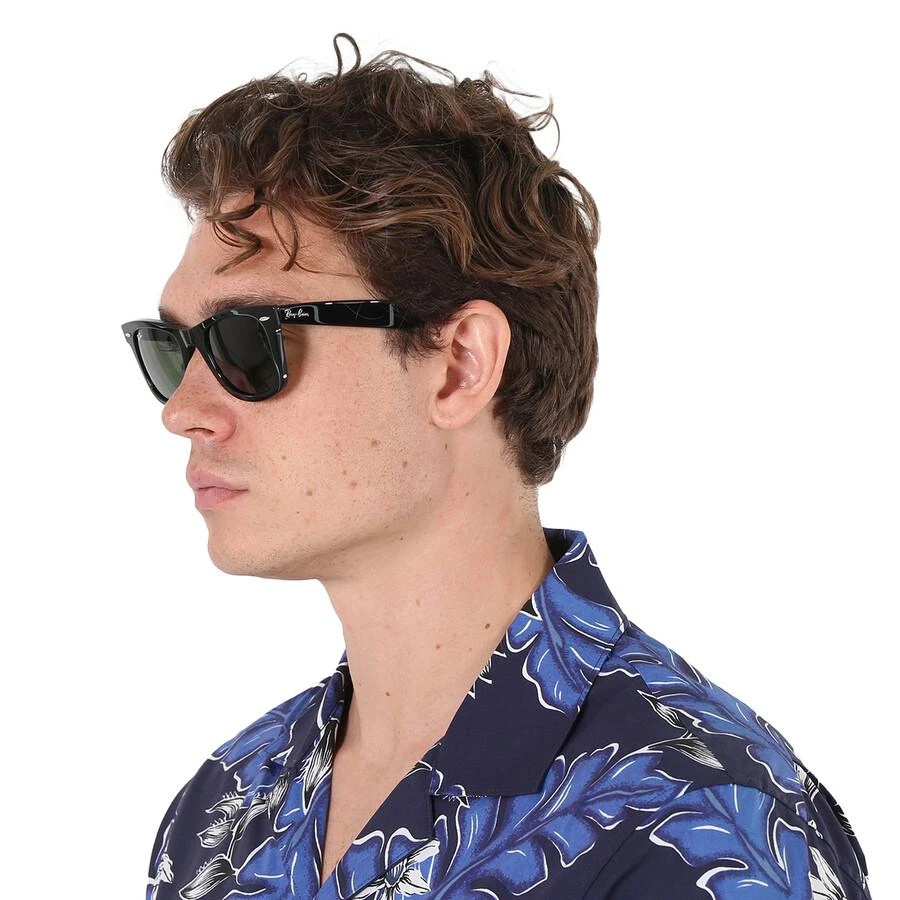 商品Ray-Ban|Original Wayfarer Bio Acetate Green Unisex Sunglasses RB2140 135831 50,价格¥988,第2张图片详细描述
