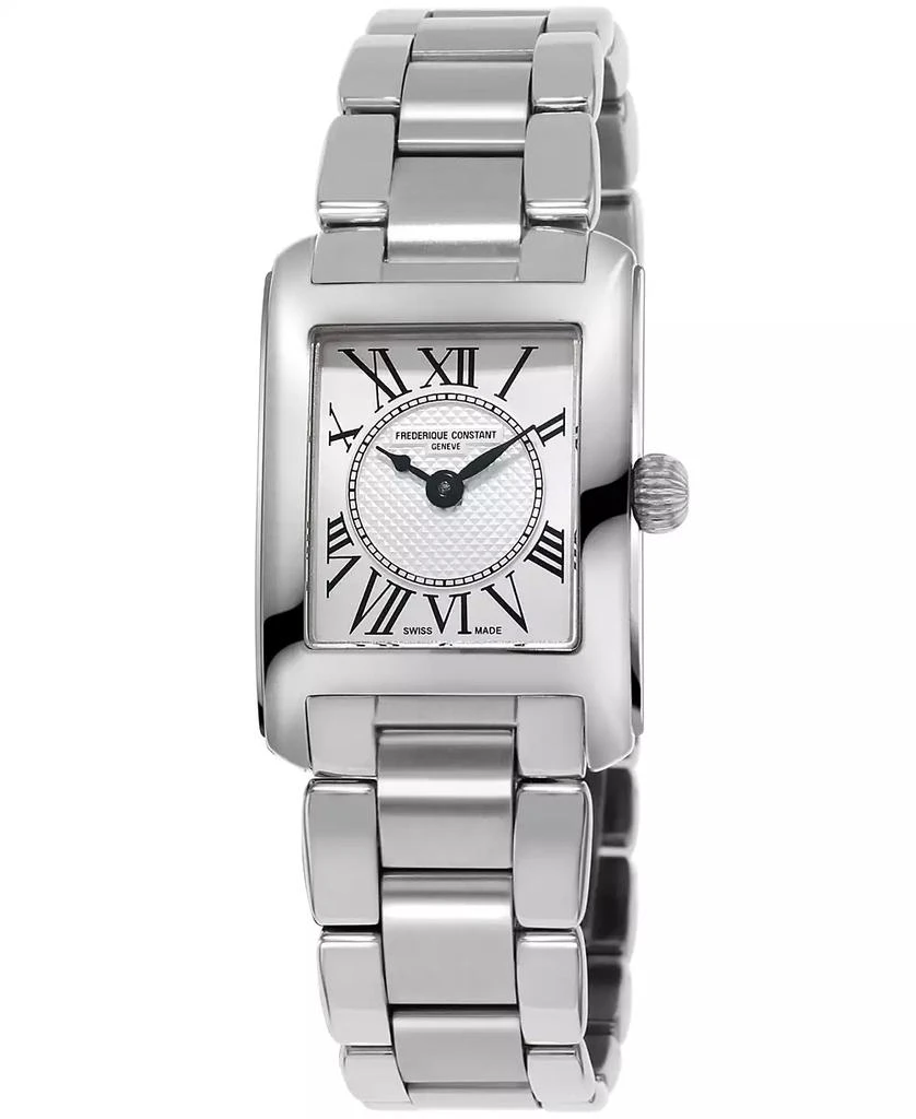 商品Frederique Constant|Women's Swiss Carree Stainless Steel Bracelet Watch 23x21mm,价格¥7434,第1张图片