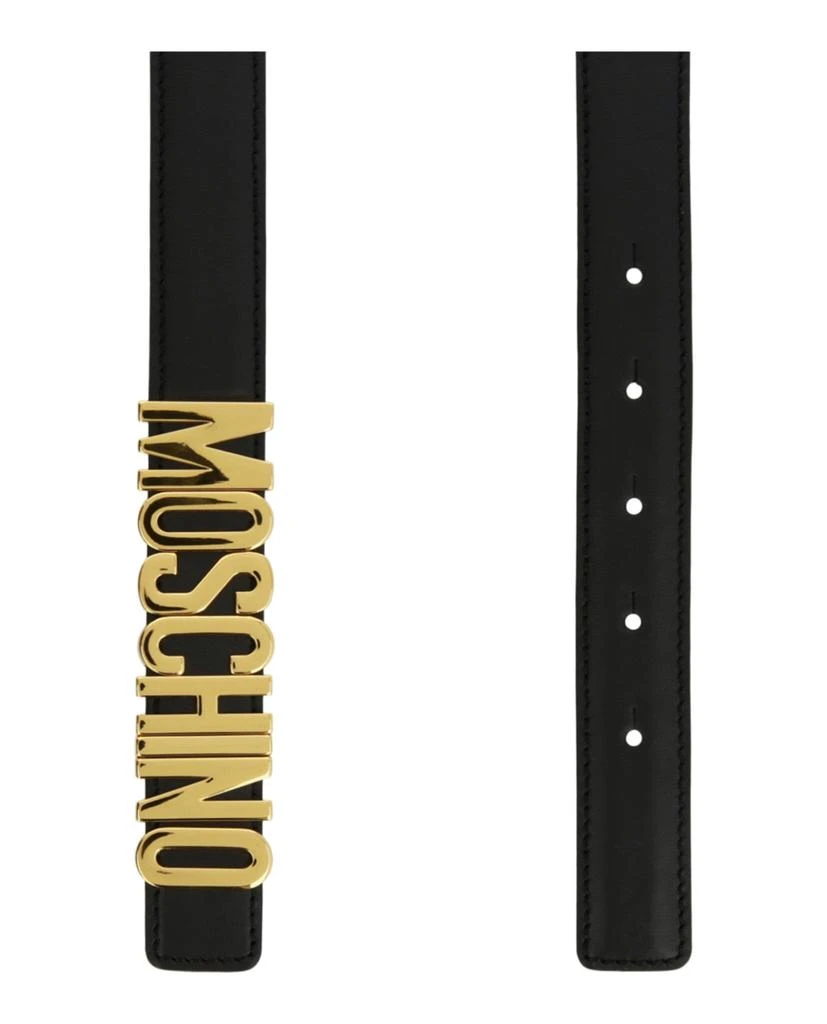 商品Moschino|Logo Lettering Leather Belt,价格¥1367,第2张图片详细描述