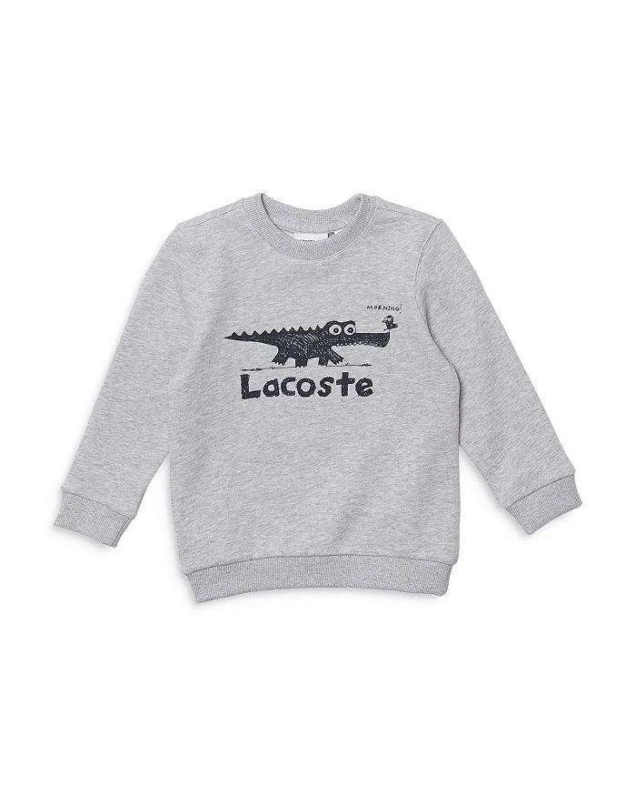 商品Lacoste|Unisex Crocodile Print Crew Sweatshirt - Little Kid, Big Kid,价格¥589,第1张图片详细描述