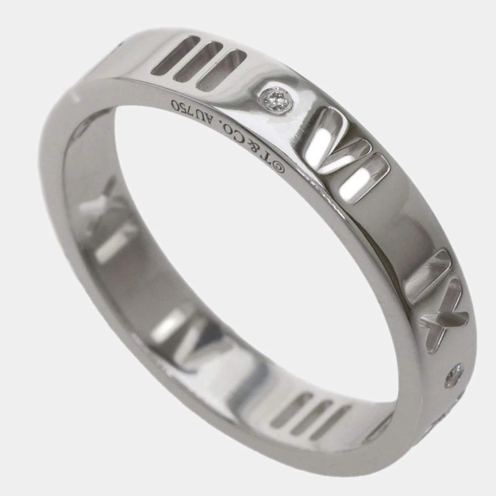 商品[二手商品] Tiffany & Co.|Tiffany & Co. Atlas Pierced Narrow 18K White Gold Diamond Ring EU 52,价格¥5073,第3张图片详细描述
