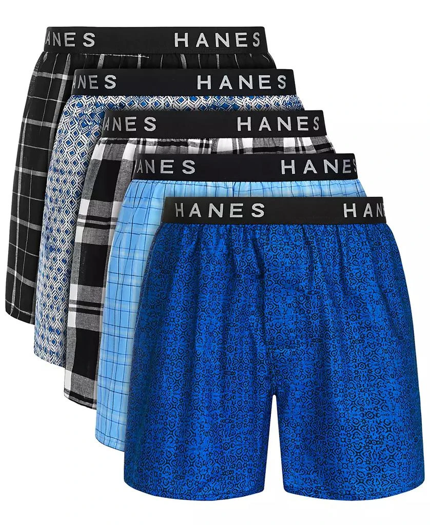 商品Hanes|Men's Ultimate 5-Pk. Moisture-Wicking Boxers,价格¥168,第1张图片