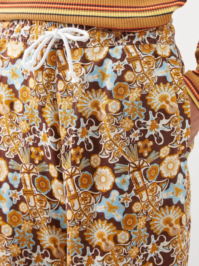 商品Charles Jeffrey Loverboy|Floral-print cotton Bermuda shorts,价格¥1328,第4张图片详细描述