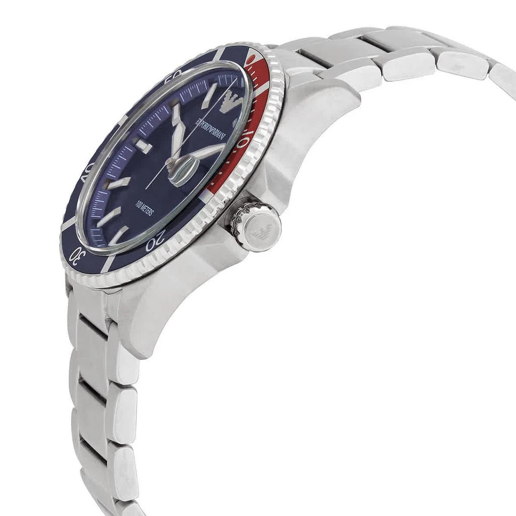 商品Armani|Classic Blue Dial Pepsi Bezel Men's Watch AR11339,价格¥1117,第2张图片详细描述