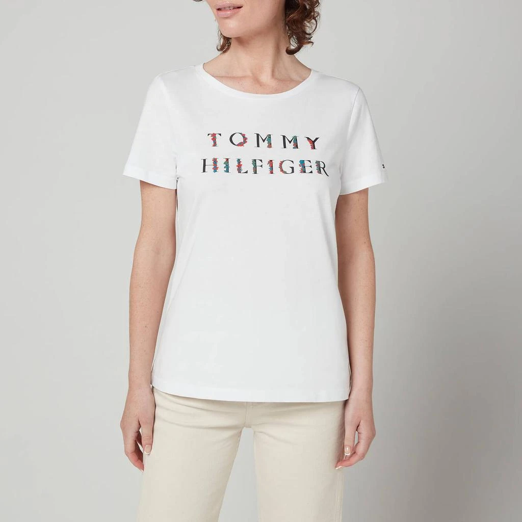 商品Tommy Hilfiger|Tommy Hilfiger Women's Crv Floral T-Shirt - White,价格¥163,第1张图片