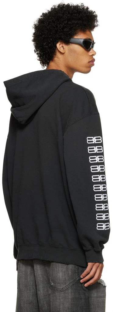 商品Balenciaga|Black BB Paris Icon Hoodie,价格¥12664,第3张图片详细描述