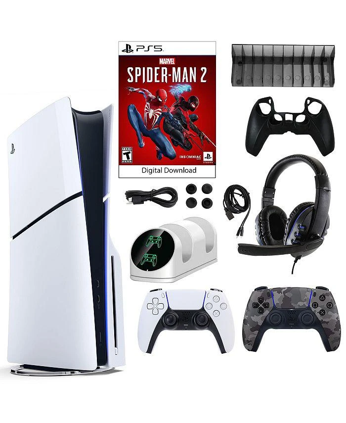 商品SONY|PS5 Spider Man 2 Console with Extra Camo Dualsense Controller and Accessories Kit,价格¥6058,第4张图片详细描述