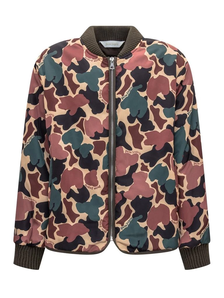 商品Palm Angels|Palm Angels Kids Camouflage Printed Bomber Jacket,价格¥2934,第1张图片