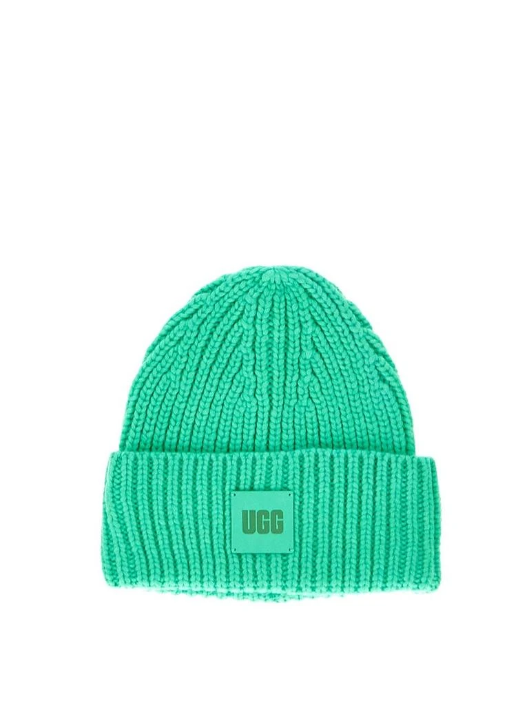 商品UGG|Chunky Ribbed Beanie with Logo,价格¥335,第1张图片