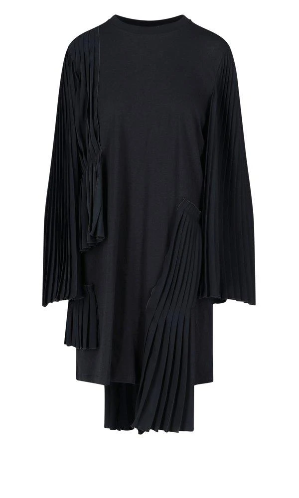 商品MAISON MARGIELA|MM6 Maison Margiela Pleat Detailed Crewneck Dress,价格¥4994,第1张图片