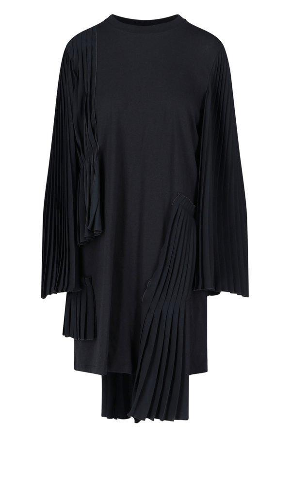 商品MAISON MARGIELA|MM6 Maison Margiela Pleat Detailed Crewneck Dress,价格¥4185,第1张图片