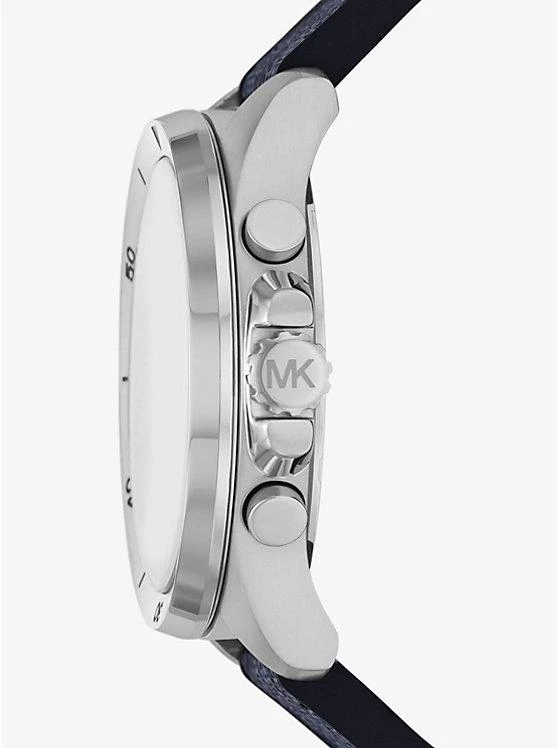 商品Michael Kors|Oversized Brecken Logo and Silver-Tone Watch,价格¥1201,第2张图片详细描述