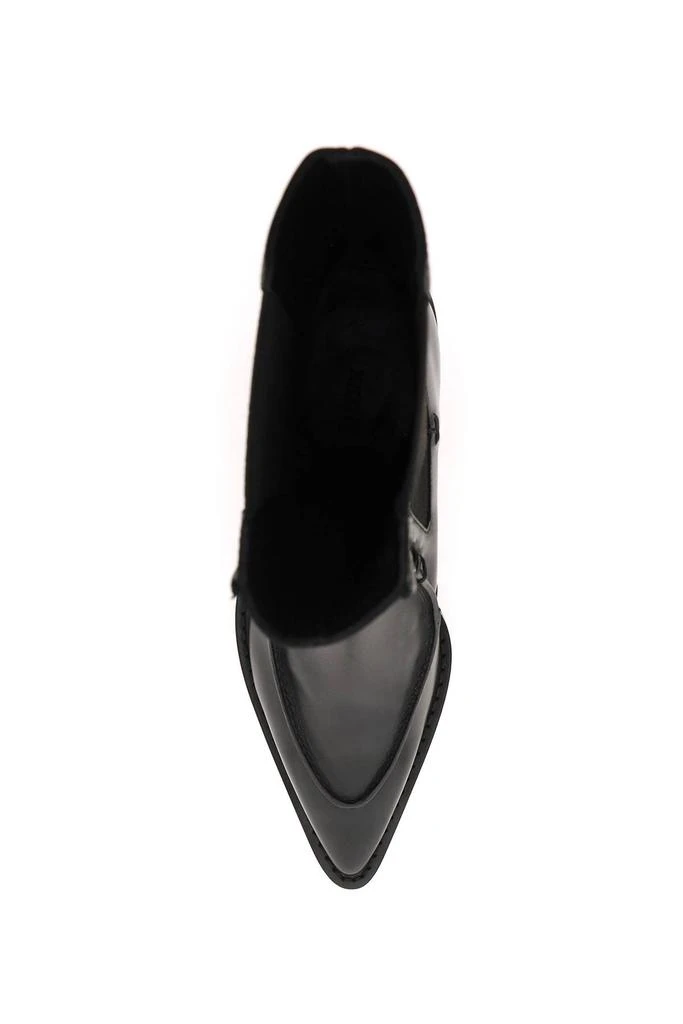 商品Khaite|Khaite Charleston Leather Ankle Boots,价格¥4721,第2张图片详细描述