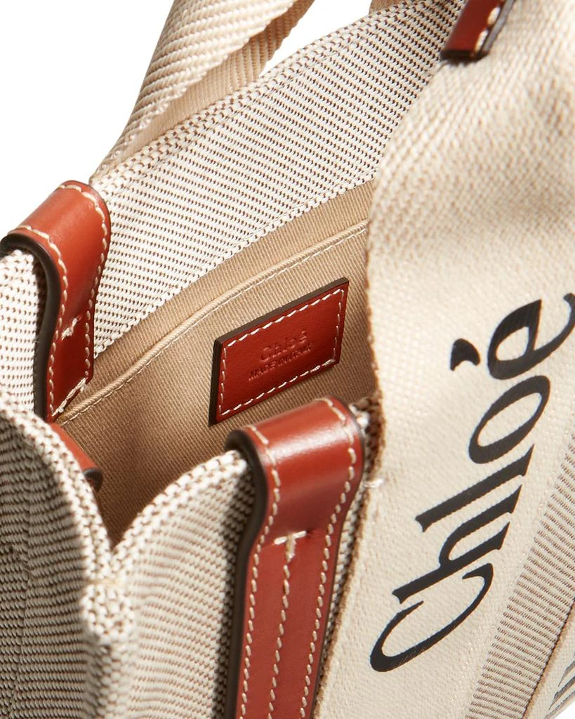 商品Chloé|Woody Small Canvas Tote Crossbody Bag,价格¥8434,第3张图片详细描述