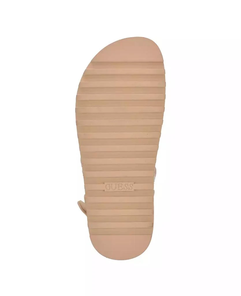 商品GUESS|Women's Frella Two Band Embellished Footbed Sandals,价格¥890,第5张图片详细描述