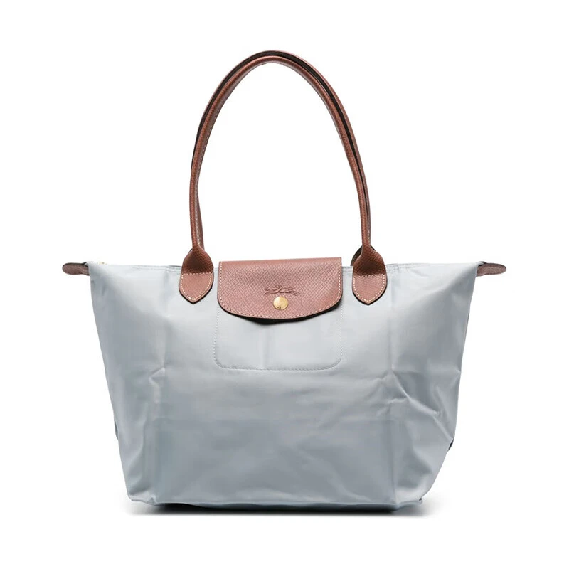 商品Longchamp|珑骧（longchamp）女士中号灰色帆布单肩包 灰色,价格¥973,第1张图片