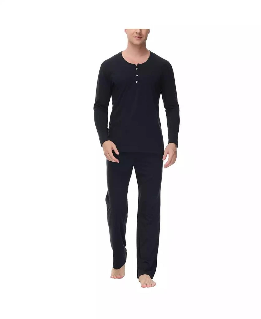 商品INK+IVY|Men's Two Piece Henley Pajama Set,价格¥491,第1张图片