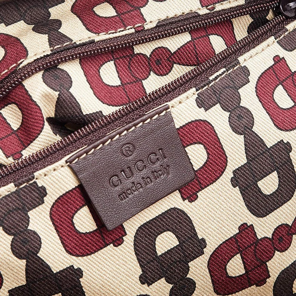 Gucci Dark Brown Guccissima Leather Princy GG Boston Bag 商品