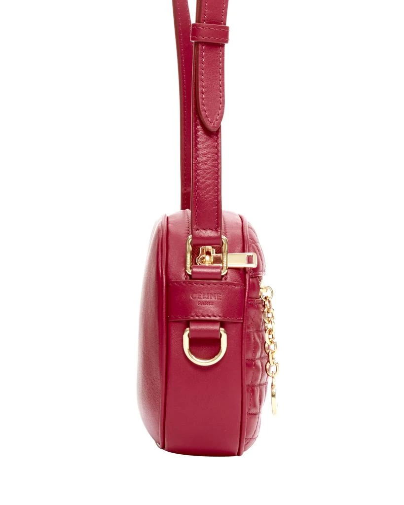 商品Celine|new CELINE Hedi Slimane 2019 C Charm red quilted small crossbody camera bag,价格¥9841,第4张图片详细描述