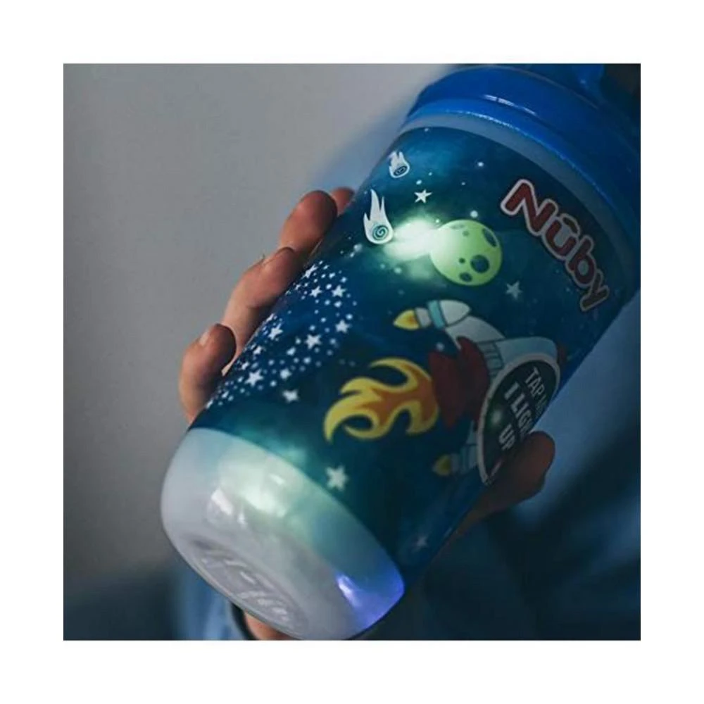 商品Nuby|Insulated Light-Up Easy Sippy Cup, Blue Space, 10 Oz,价格¥121,第2张图片详细描述