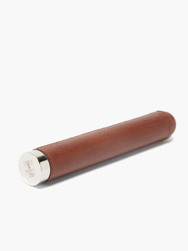 商品Brunello Cucinelli|Leather and stainless steel cigar case,价格¥3162,第5张图片详细描述