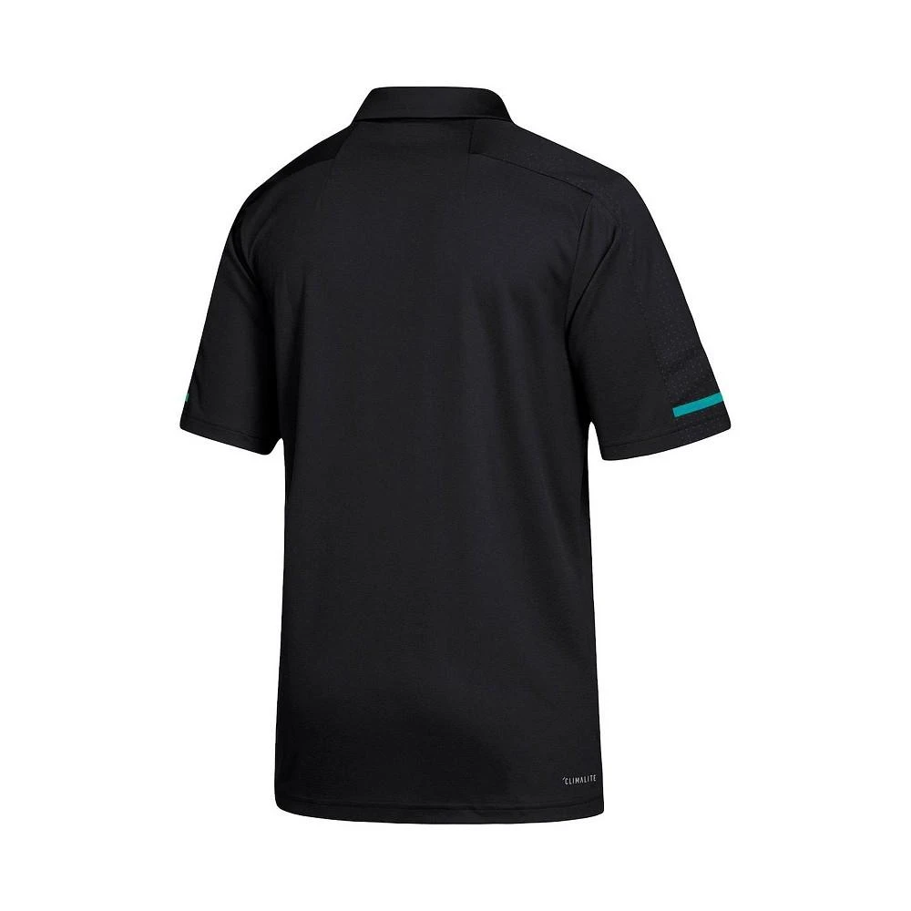 商品Adidas|Men's Gray San Jose Sharks Game Day climalite Polo Shirt,价格¥598,第4张图片详细描述